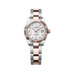 Rolex Lady-Datejust 28 mm White Mother-Of-Pearl Set With Diamonds Dial Oystersteel and Everose Gold Oyster Bracelet 279171-0014