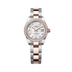 Rolex Lady-Datejust 28 mm White Mother-Of-Pearl Set With Diamonds Dial Oystersteel and Everose Gold Oyster Bracelet 279381rbr-0014