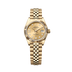Rolex Oyster 28 mm Champagne-Colour Set With Diamonds Dial 18k Yellow Gold Jubilee Bracelet. 279178-0014