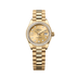 Rolex Oyster 28 mm Champagne-Colour Set With Diamonds Dial 18k Yellow Gold President Bracelet 279138rbr-0006