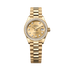 Rolex Oyster 28 mm Champagne-Colour Set With Diamonds Dial 18k Yellow Gold President Bracelet 279138rbr-0023
