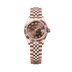 Rolex Oyster 28 mm Chocolate Dial 18 kt Everose Gold Jubilee 279175-0015