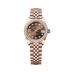 Rolex Oyster 28 mm Chocolate Set With Diamonds Dial 18 kt Everose Gold Jubilee 279135rbr-0002