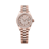 Rolex Oyster 28 mm Diamond-Paved Dial 18 kt Everose Gold President, Semi-Circular Three-Piece Links 279135rbr-0021