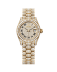 Rolex Oyster 28 mm Diamond-Paved Dial 18 kt yellow gold with case sides and lugs set with diamonds President, Three-Piece Solid Links, Set With 596 Brilliant-Cut Diamonds 279458rbr-0001 - WATCHXNYC
