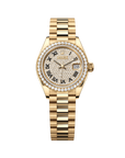 Rolex Oyster 28 mm Diamond-Paved Dial 18k Yellow Gold President Bracelet 279138rbr-0029 - WATCHXNYC
