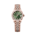 Rolex Oyster 28 mm Olive Green Set With Diamonds Dial 18 kt Everose Gold Jubilee 279135rbr-0015