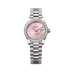 Rolex Oyster 28 mm Pink Dial 18 kt White Gold President, Semi-Circular Three-Piece Links 279139rbr-0012