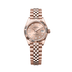 Rolex Oyster 28 mm Rose-Colour Set With Diamonds Dial 18 kt Everose Gold Jubilee 279175-0030