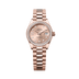 Rolex Oyster 28 mm Rose-colour Set With Diamonds Dial 18 kt Everose Gold President, Semi-Circular Three-Piece Links 279135rbr-0029