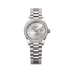 Rolex Oyster 28 mm Silver Dial 18 kt White Gold President, Semi-Circular Three-Piece Links 279139rbr-0007