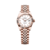 Rolex Oyster 28 mm White Dial 18 kt Everose Gold Jubilee 279175-0022