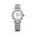 Rolex Oyster 28 mm White Dial 18 kt White Gold President, Semi-Circular Three-Piece Links 279139rbr-0013