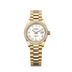 Rolex Oyster 28 mm White Dial 18k Yellow Gold President Bracelet 279138rbr-0031