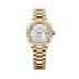 Rolex Oyster 28 mm White Mother-Of-Pearl Set With Diamonds Dial 18k Yellow Gold President Bracelet 279138rbr-0015
