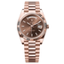 Rolex Oyster 40 mm Chocolate Dial 18 kt Everose Gold President, Semi-Circular Three-Piece Links 228235-0053