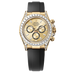 Rolex Oyster 40 mm Golden, Bright Black Counter Rings Set With Diamonds Dial 18 kt Yellow Gold With Lugs Set With Diamonds Oysterflex 126538tbr-0004