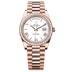 Rolex Oyster 40 mm White Dial 18 kt Everose Gold President, Semi-Circular Three-Piece Links 228345rbr-0012
