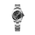 Rolex Oyster Perpetual 28 mm Bright Black Dial Oystersteel Oyster Bracelet 276200-0002