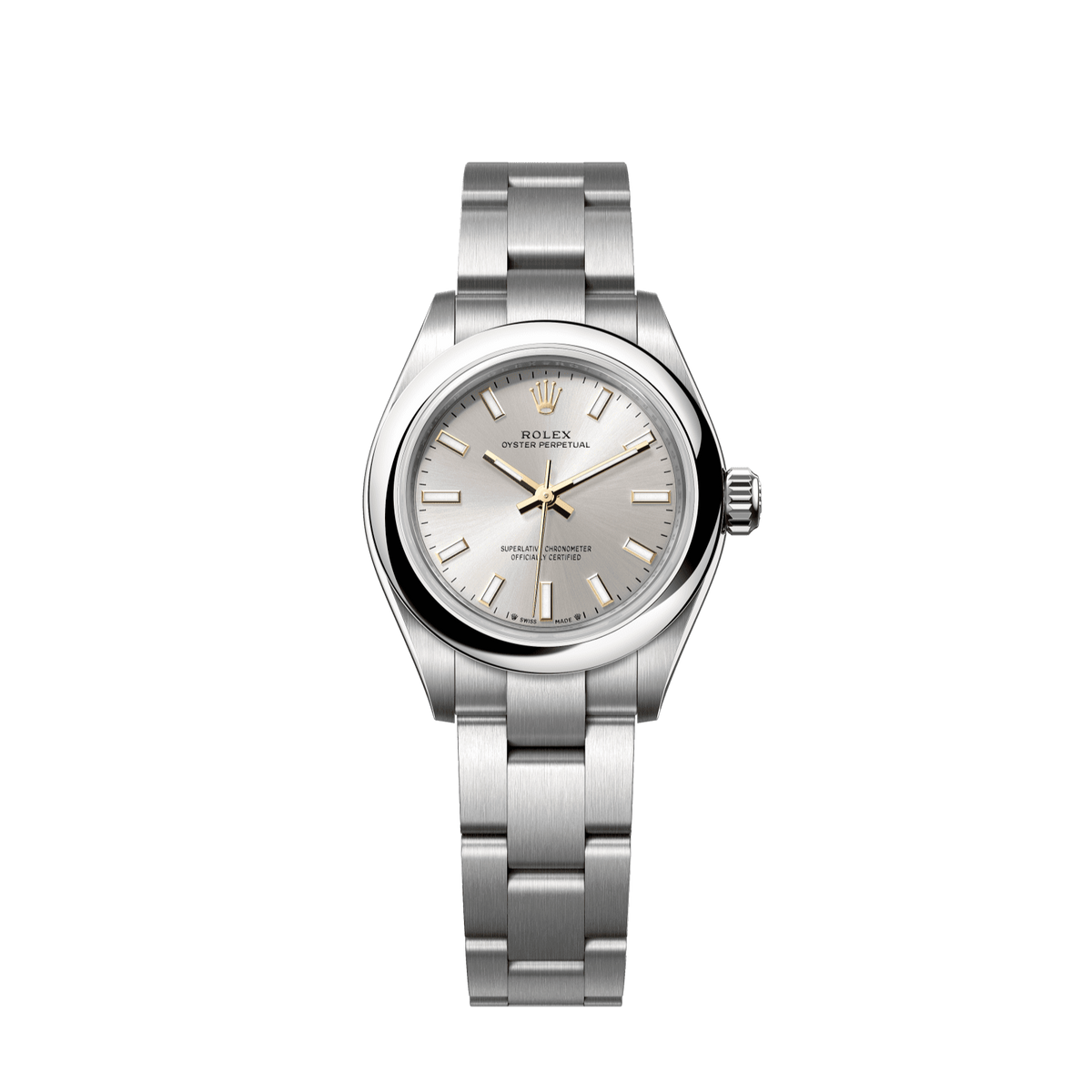 Rolex Oyster Perpetual 28 28 mm Silver Dial Oystersteel Oyster Bracelet 276200-0001 - WATCHXNYC