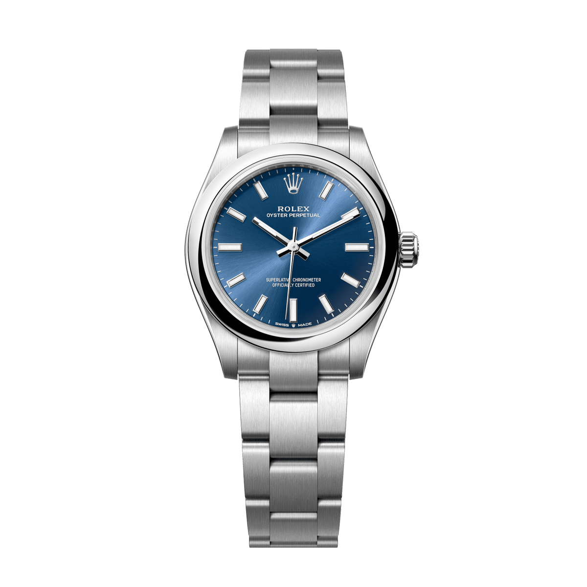Rolex Oyster Perpetual 31 31 mm Bright Blue Dial Oystersteel Oyster Bracelet 277200-0003 - WATCHXNYC
