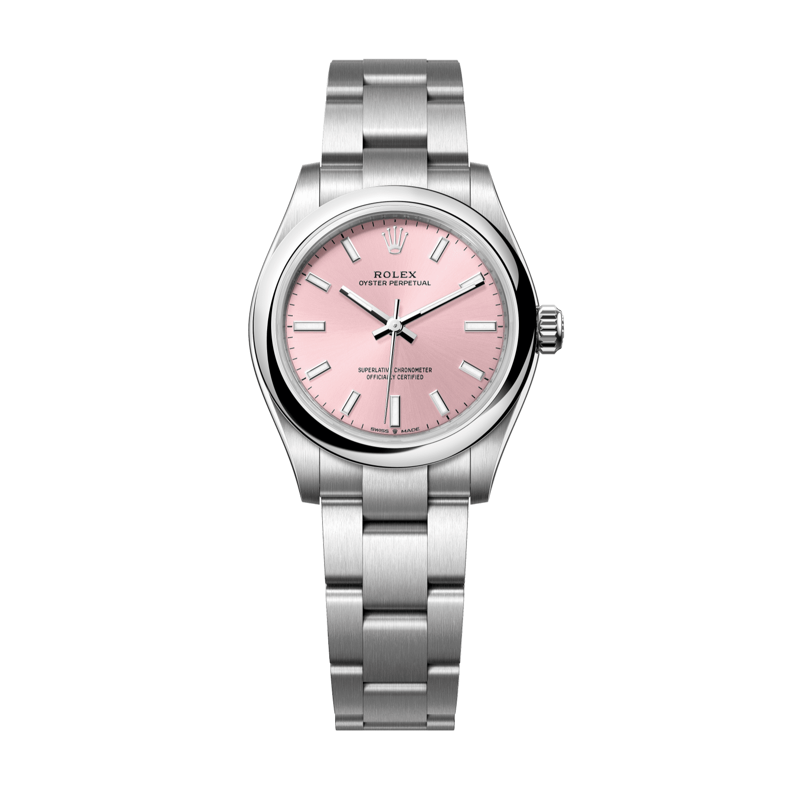 Rolex Oyster Perpetual 31 31 mm Pink Dial Oystersteel Oyster Bracelet 277200-0004 - WATCHXNYC