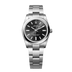 Rolex Oyster Perpetual 34 mm Bright Black Dial Oystersteel Oyster Bracelet 124200-0002