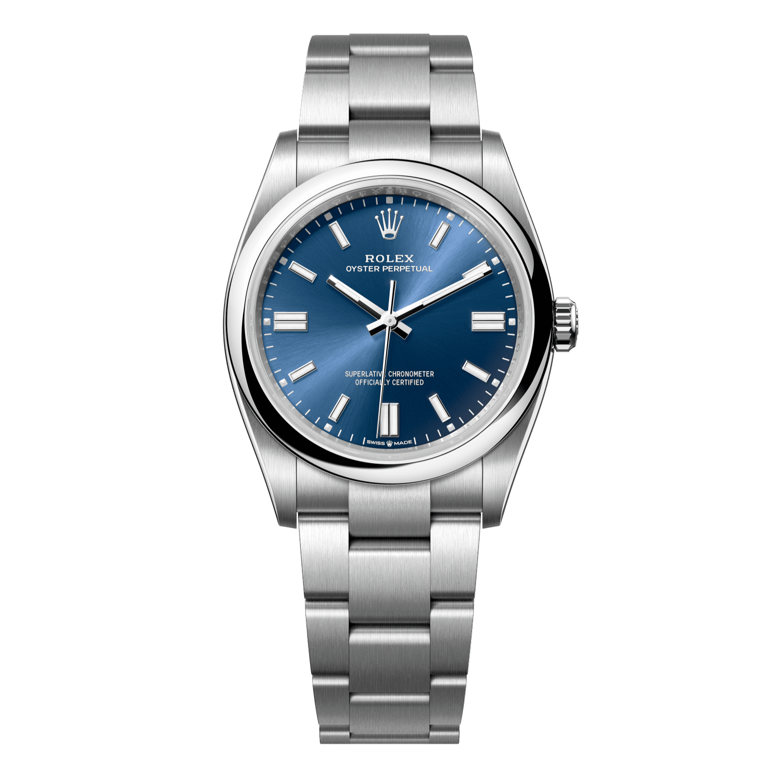 Rolex Oyster Perpetual 36 36 mm Bright Blue Dial Oystersteel Oyster Bracelet 126000-0003 - WATCHXNYC
