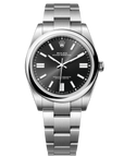 Rolex Oyster Perpetual  41 mm Bright Black Dial Oyster steel  Bracelet 124300-0002 - WATCHXNYC