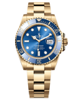 Rolex Submariner Date 41 mm Royal Blue Dial 18 Kt Yellow Gold Oyster Bracelet 126618lb-0002 - WATCHXNYC