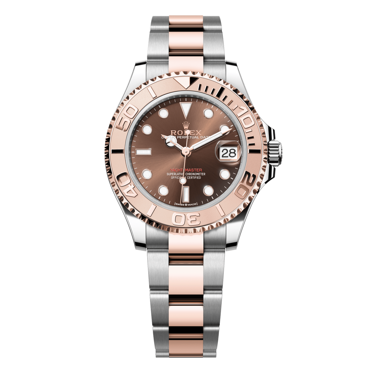 Rolex Yacht-Master 37 37 mm Chocolate Dial Oystersteel and Everose gold  Oyster bracelet 268621-0003 - WATCHXNYC