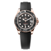 Rolex Yacht-Master 37 mm Intense Black Dial 18 kt Everose Gold Oysterflex Bracelet 268655-0017