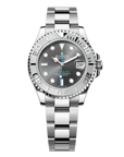 Rolex Yacht-Master 37 mm Slate Dial Oystersteel And Platinum Oyster Bracelet 268622-0002 - WATCHXNYC