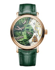 Vacheron Constantin Métiers d'Art Tribute to Explorer Naturalists - Cape of Good Hope 41 mm Green Dial 18K Pink Gold   Leather Strap 7500U/000R-B994 - WATCHXNYC