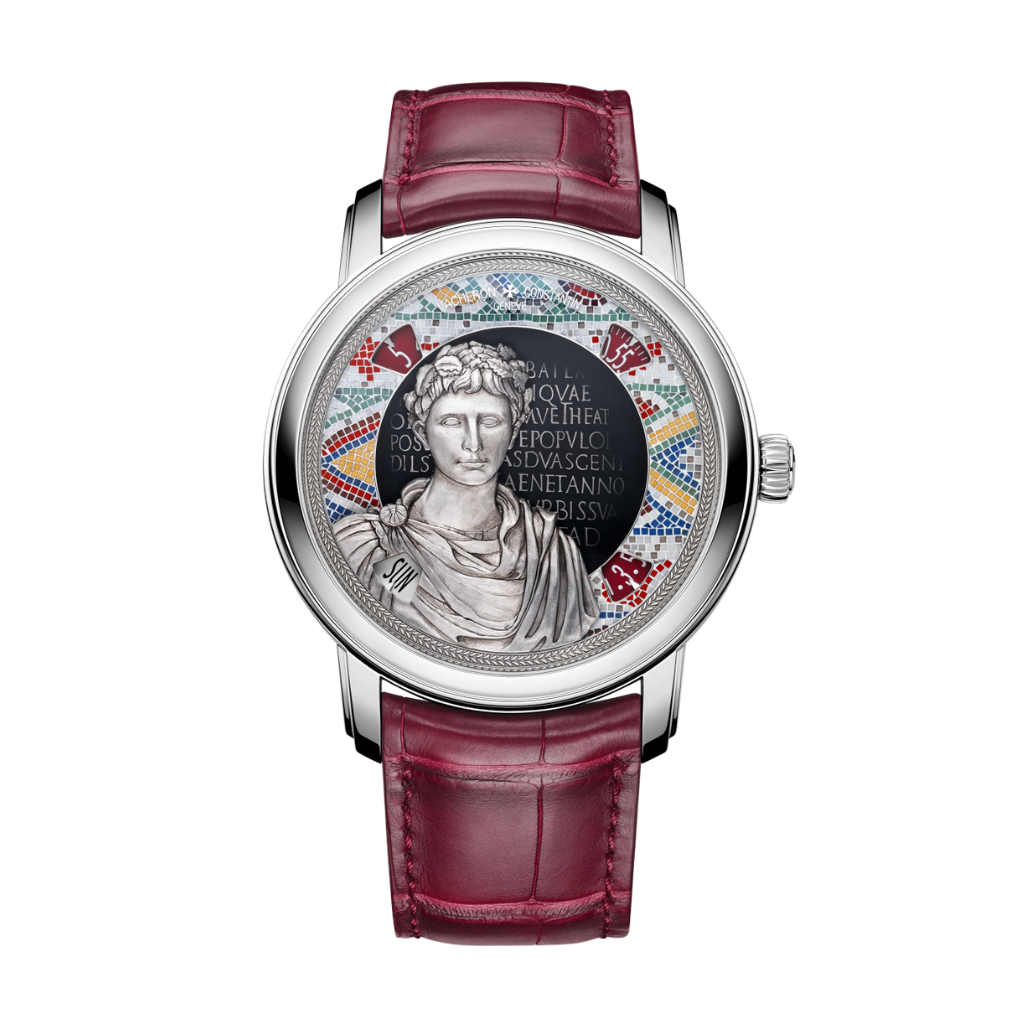 Vacheron Constantin Métiers d'Art Tribute to great civilisations - Buste d'Auguste 42 mm Silver Dial White Gold   Leather Strap 7620A/000G-B929 - Wrist Boutique